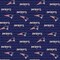 Licensed NFL New England Patriots Mini Print Cotton 14500-D Fabric by the Yard